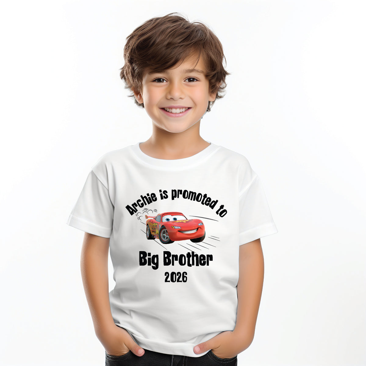 Promoted To Big Brother With Custom Name & Year (MORE COLOURS & STYLES)