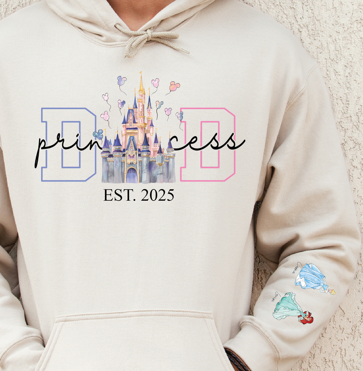 Princess Dad (Disney Princess Characters) Personalised With Kids Names