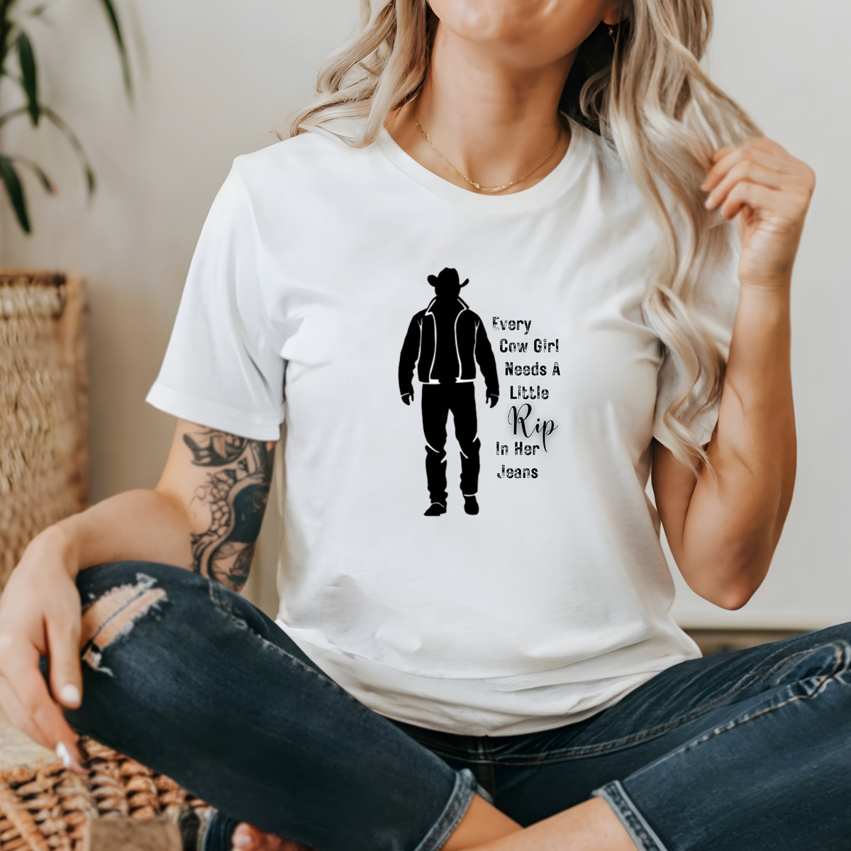 Every Cowgirl Needs A Rip In Her Jeans (MORE COLOURS & STYLES)