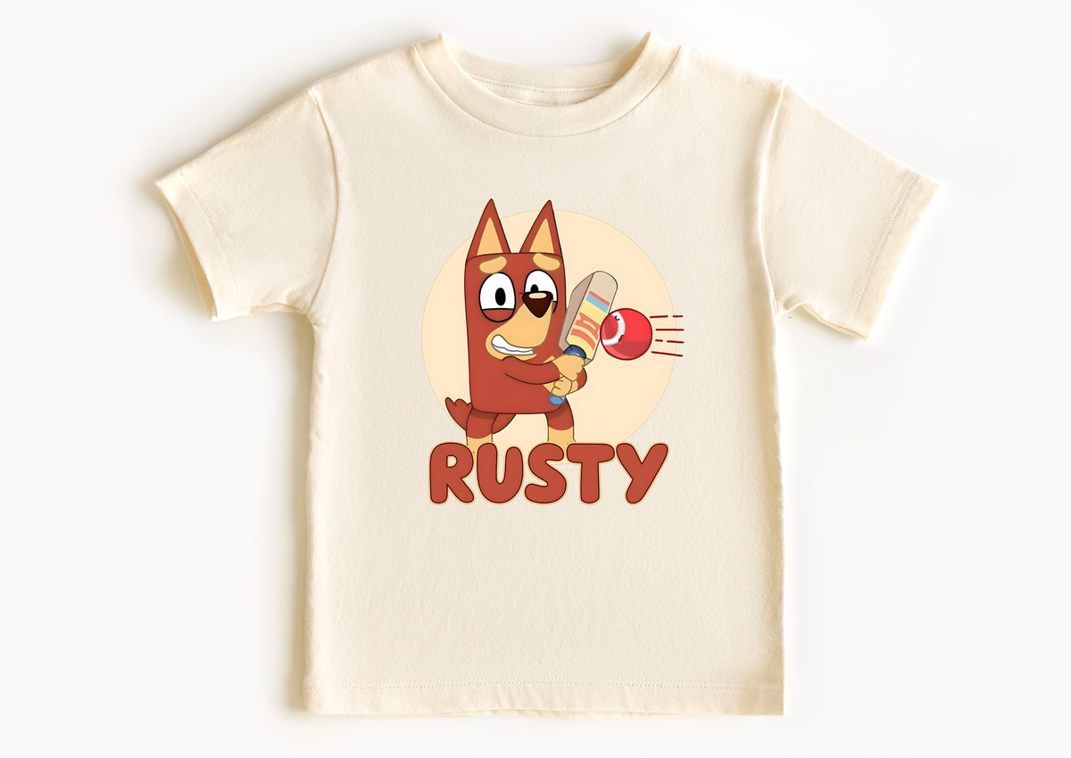 Rusty Playing Cricket (MORE COLOURS AND STYLES)