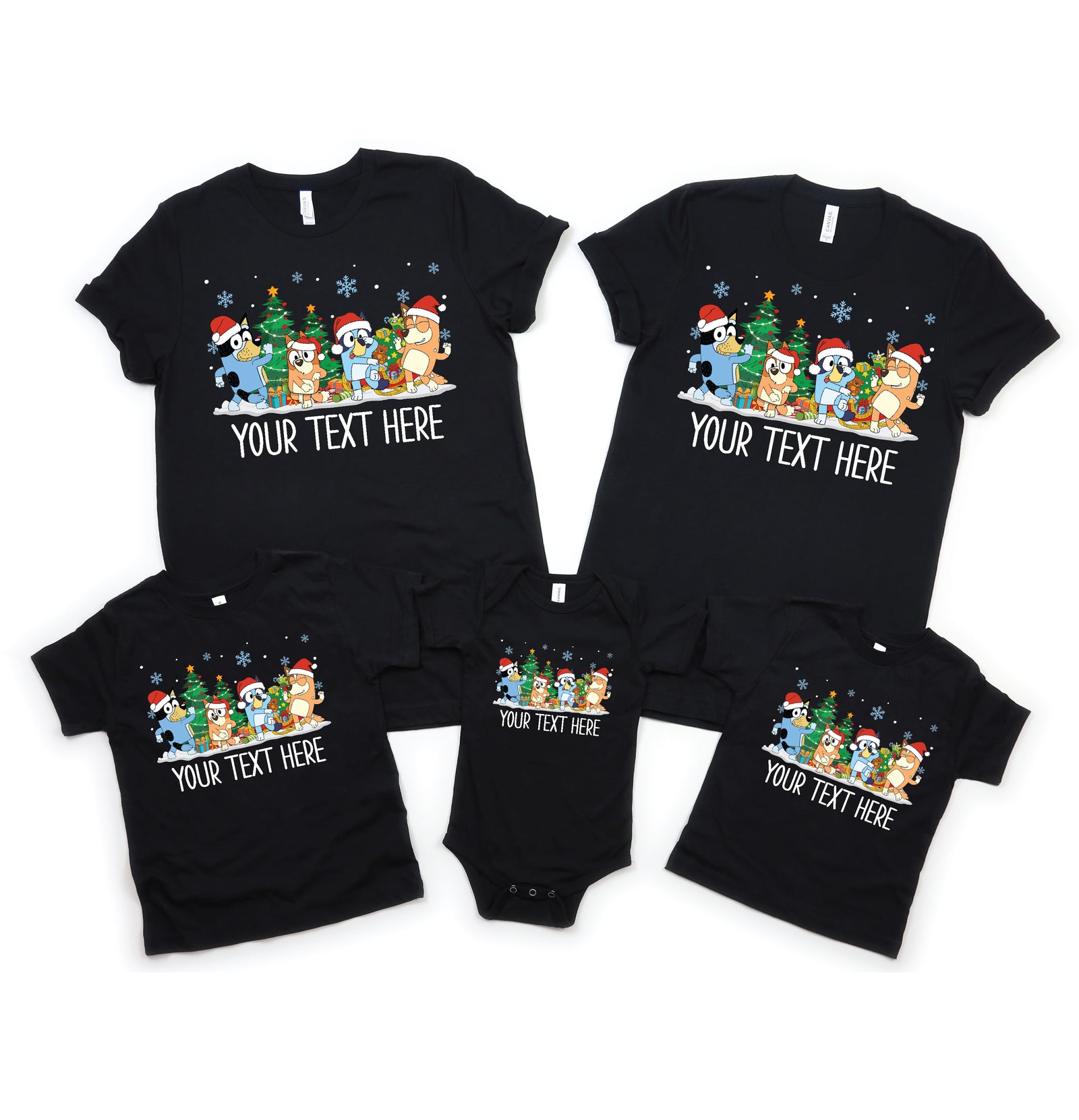 Personalised Bluey Family Christmas (MORE COLOURS &STYLES)