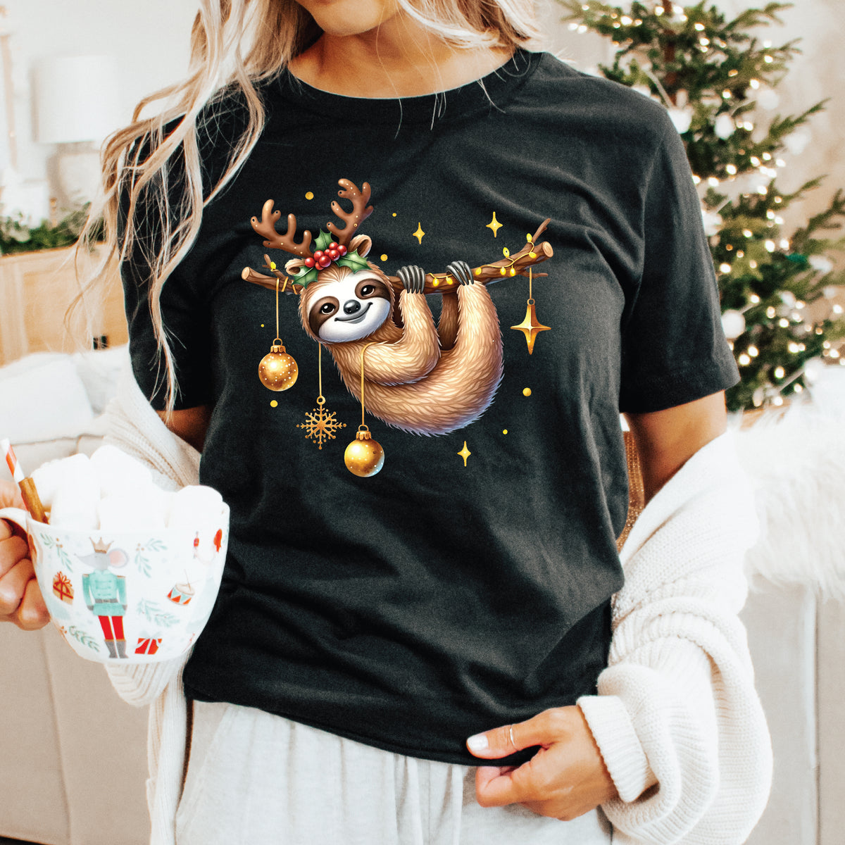 Christmas Reindeer Sloth (MORE COLOURS & STYLES)