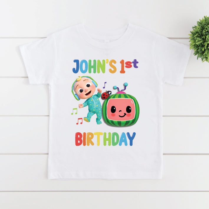 Cocomelon With Custom Name & Age (MORE COLOURS & STYLES)