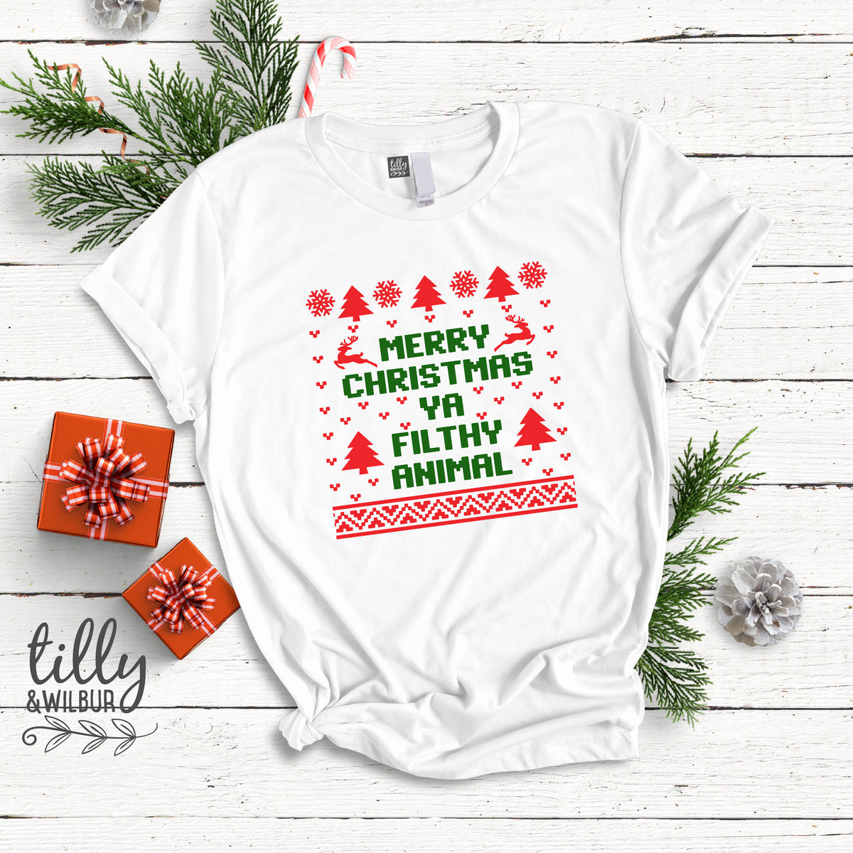 Merry Christmas Ya Filthy Animal (MORE COLOURS & STYLES)