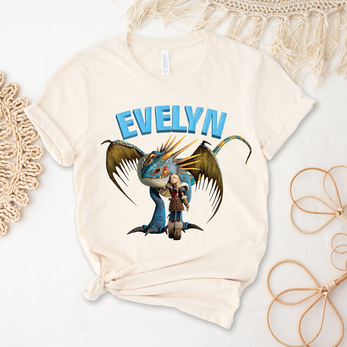 Astrid & Stormfly With Custom Name (MORE COLOURS & STYLES)