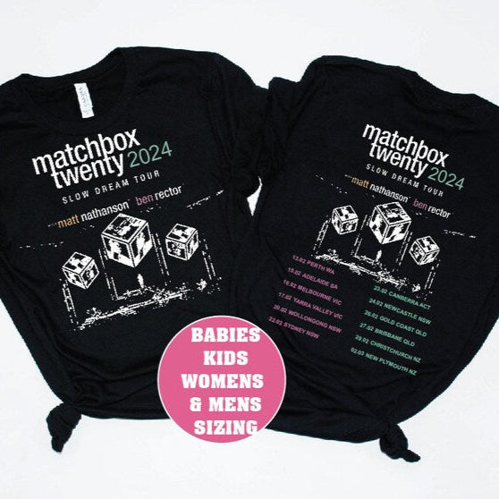 Matchbox Twenty Australia Tour 2025 Black