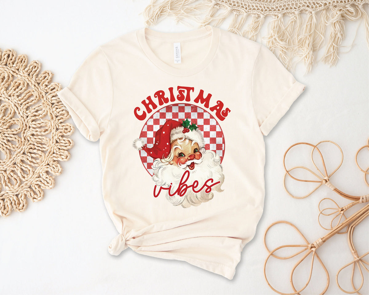 *MORE COLOURS AVAILABLE* Christmas Vibes T-Shirt Red