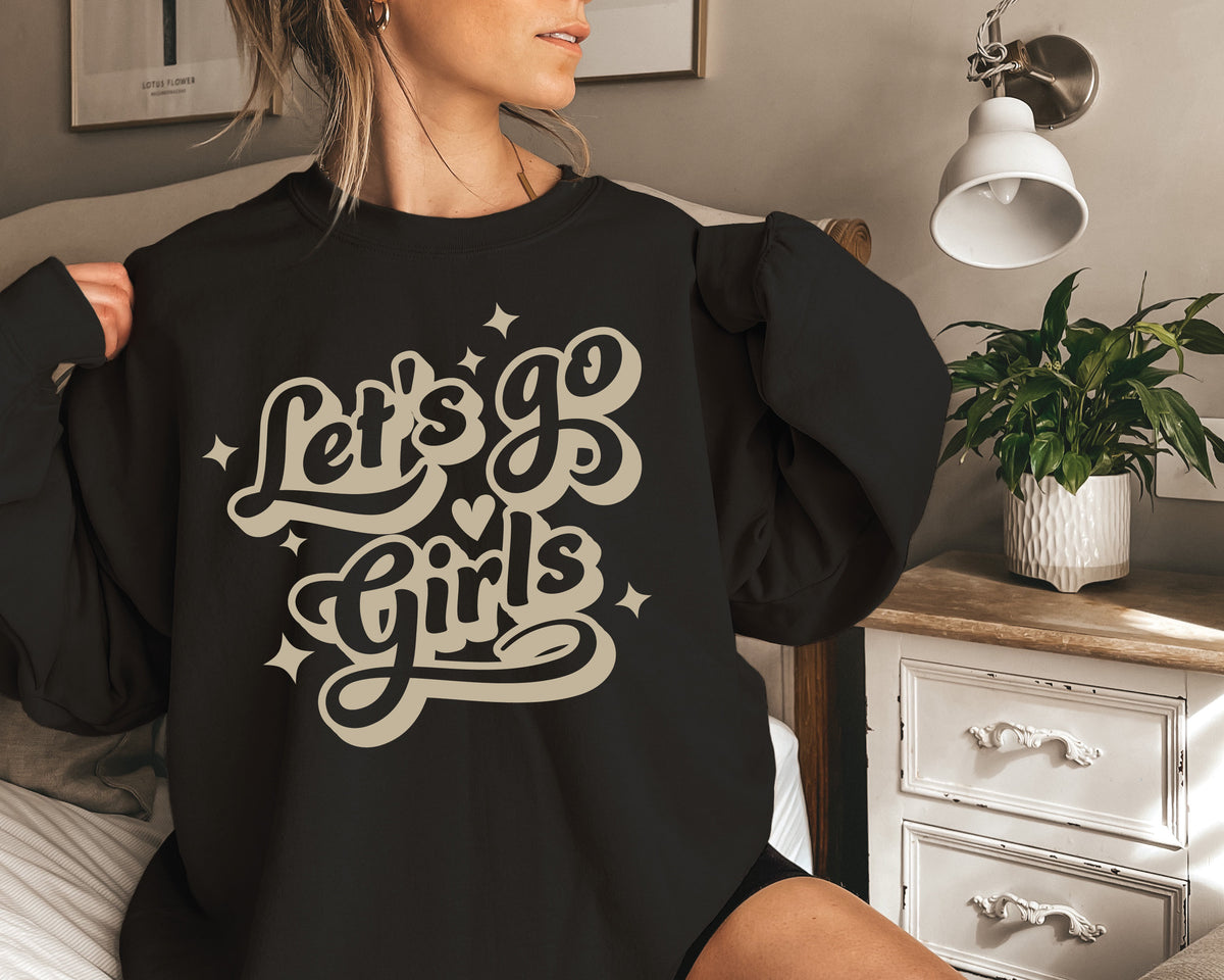 Lets Go Girls Jumper, Mum Of Girls Sweatshirt, Girls Trip Jumper, Western Sweater, Cowgirl Jumper, Hens Weekend Crew Neck, Girls Weekend