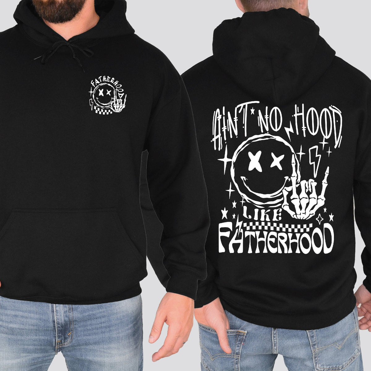Ain't No Hood Like Fatherhood Hoodie, Dad Hoodie, Dad Sweatshirt, 1st Father's Day Gift, Fatherhood Dad Gift, Dad Life Jumper, New Dad Gift
