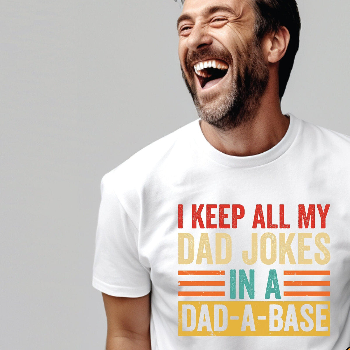 I Keep All My Dad Jokes In A Dad-A-Base T-Shirt, Father's Day T-Shirt, New Dad Gift, Funny Dad T-Shirt, Pregnancy Announcement T-Shirt