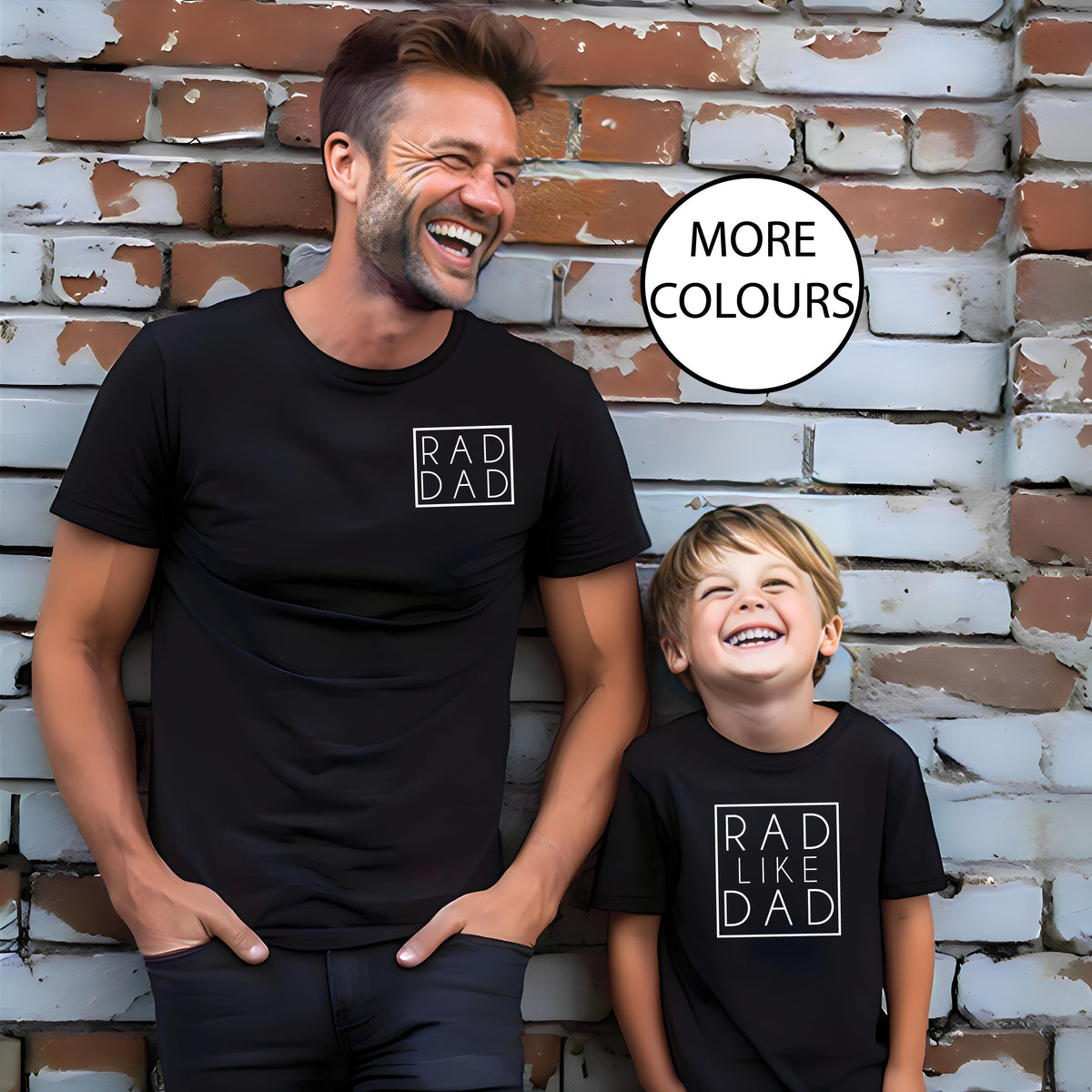 Rad Dad T-Shirt, Rad Like Dad T-Shirt, Father's Day Gift, Matching Father Son, Daddy Daughter Shirts, Mens Shirt Gift, New Dad, Newborn Gift