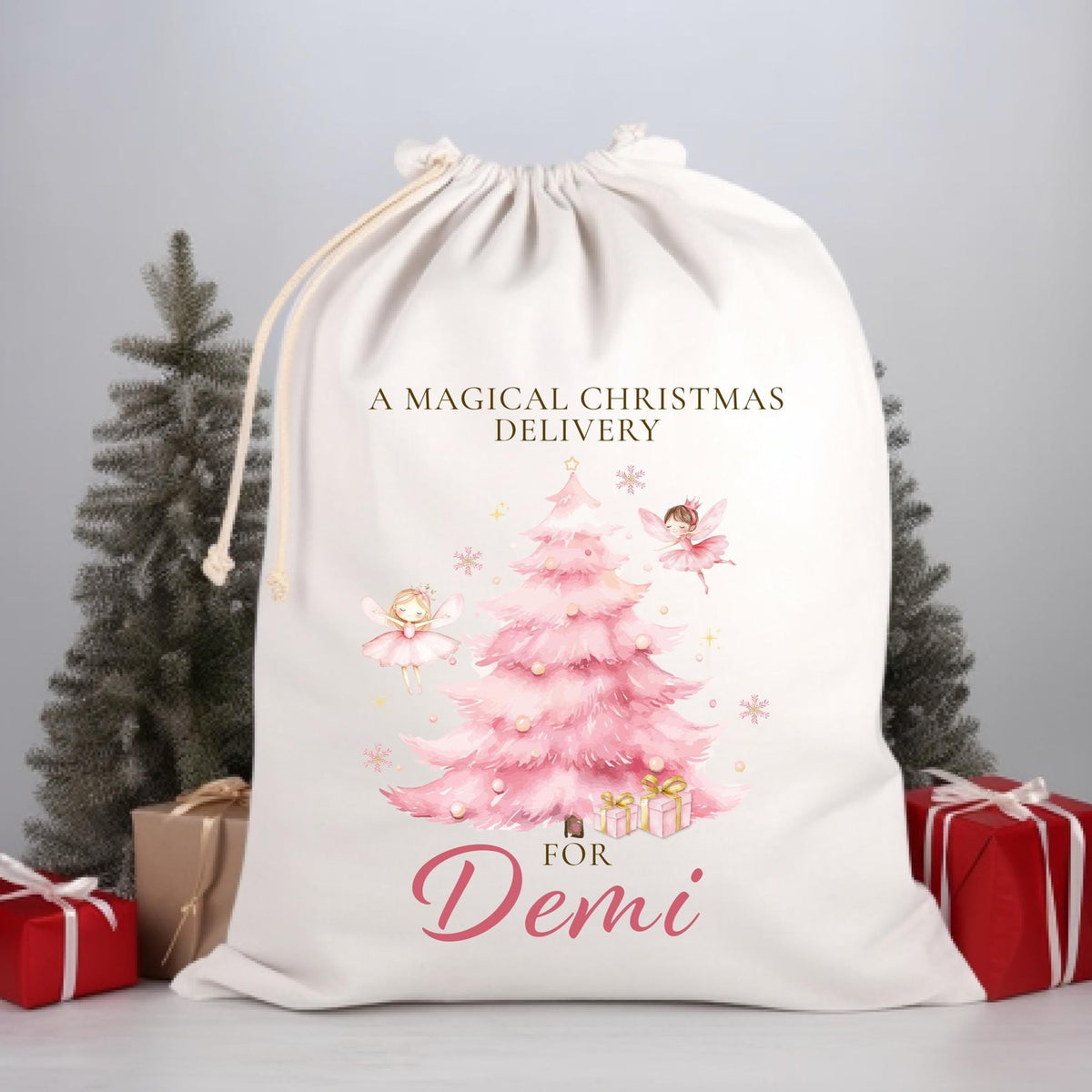 Magical Christmas Delivery, Personalised Santa Sack