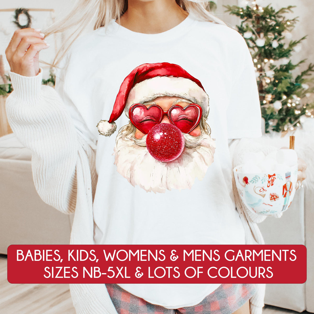 *MORE COLOURS AVAILABLE* Retro Santa T-Shirt