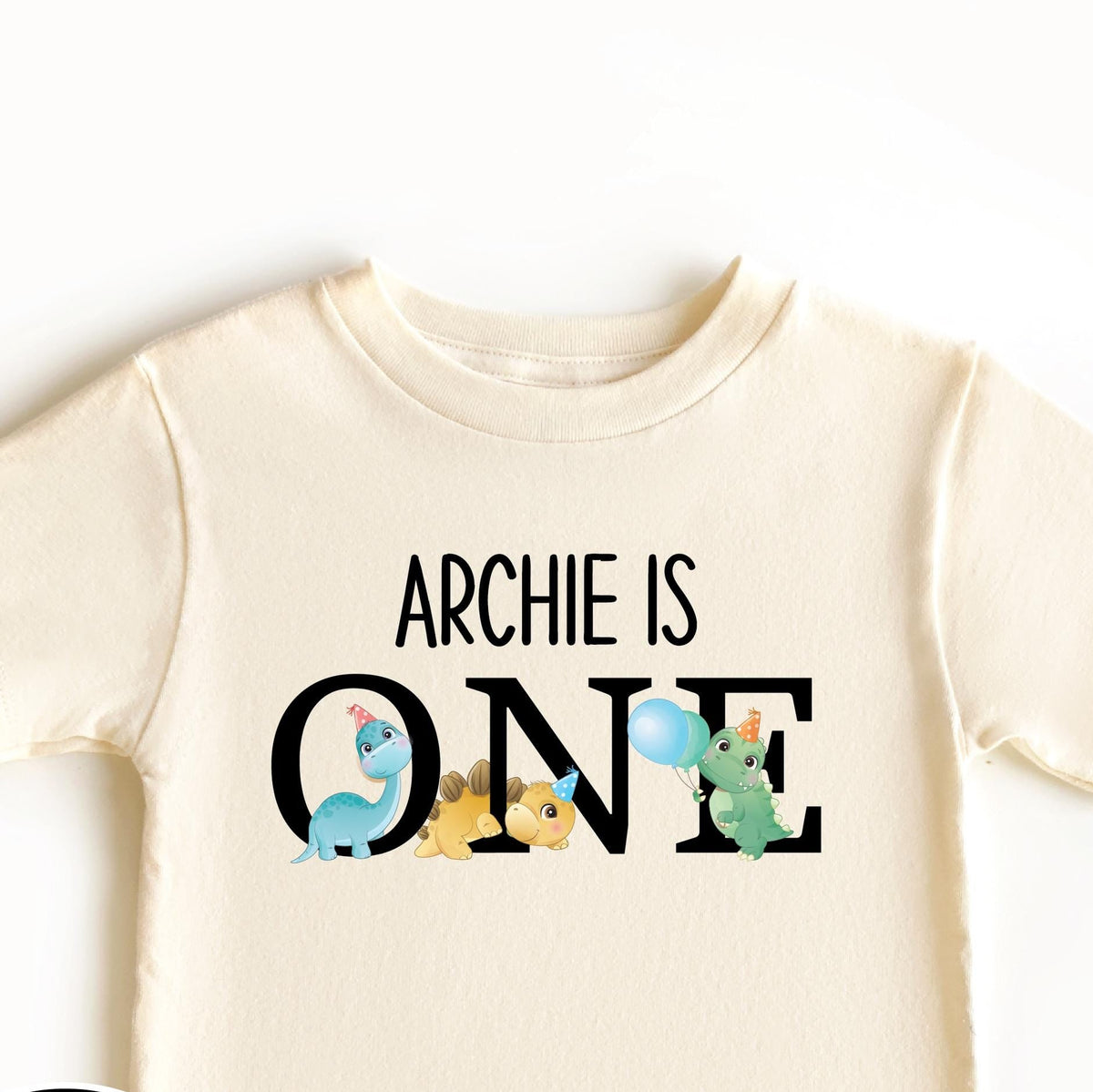 Personalised 1st Birthday T-Shirt Or Bodysuit – Dinosaur Cake Smash | First Birthday Gift | 1st Birthday T-Shirt | One Dinosaur | 1 Dinosaur