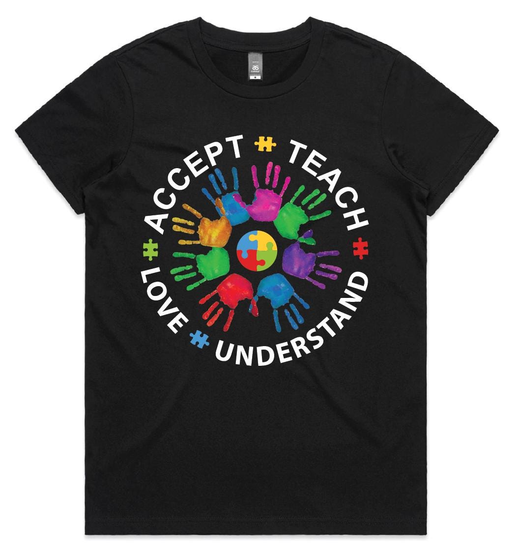 Autism T-Shirt, Autism Awareness T-Shirt, All Sizes, In April We Wear Blue Shirt, Be Kind T-Shirt, School Shirt, Autism Heart, Autism Puzzle