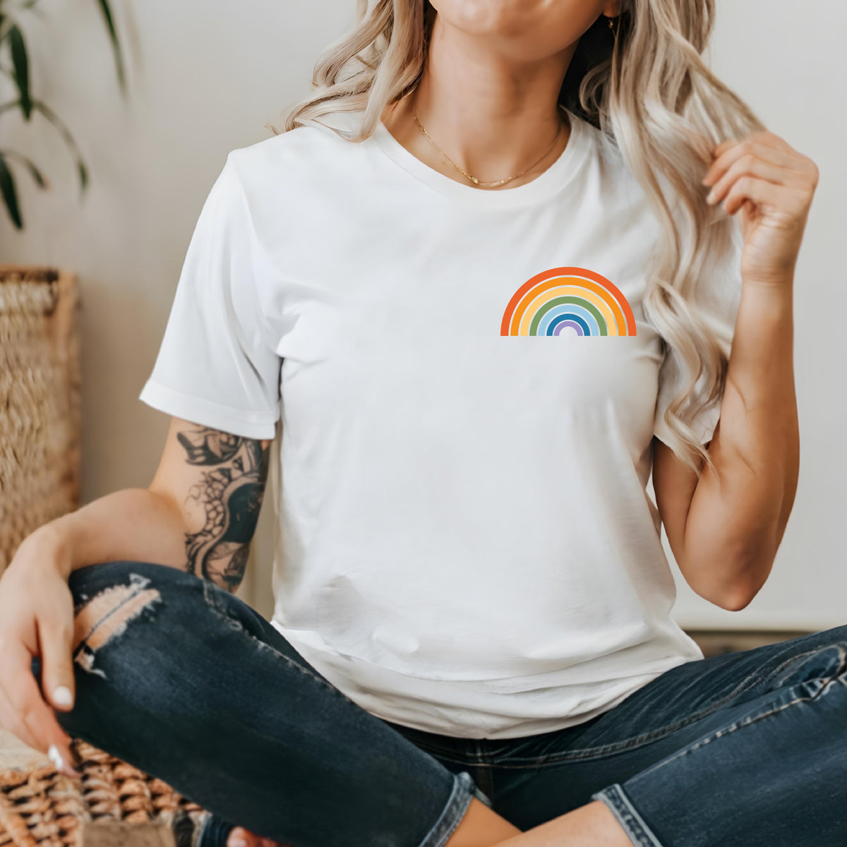 Rainbow Pride T-Shirt, Rainbow T-Shirt, Pride T-Shirt, LGBTQ+ T-Shirt, Pride Celebration T-Shirt, Love Is Love T-Shirt, Gay Pride T-Shirt