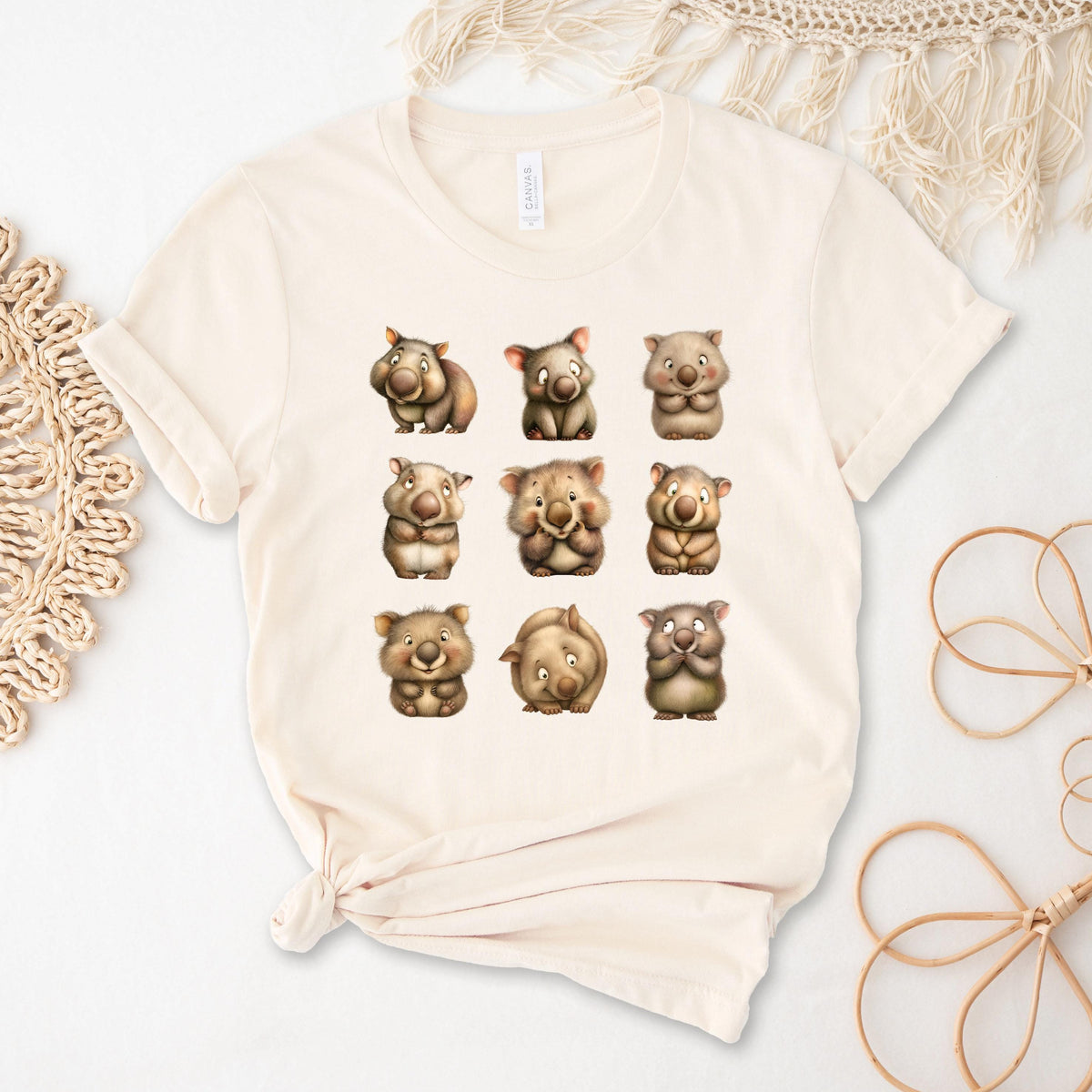 Wombat T-Shirt | All Sizes & Colours | Aussie Wildlife for Animal Lovers | Australian Gift | Wombat Tee | Wombat Gift | Wombat Illustration