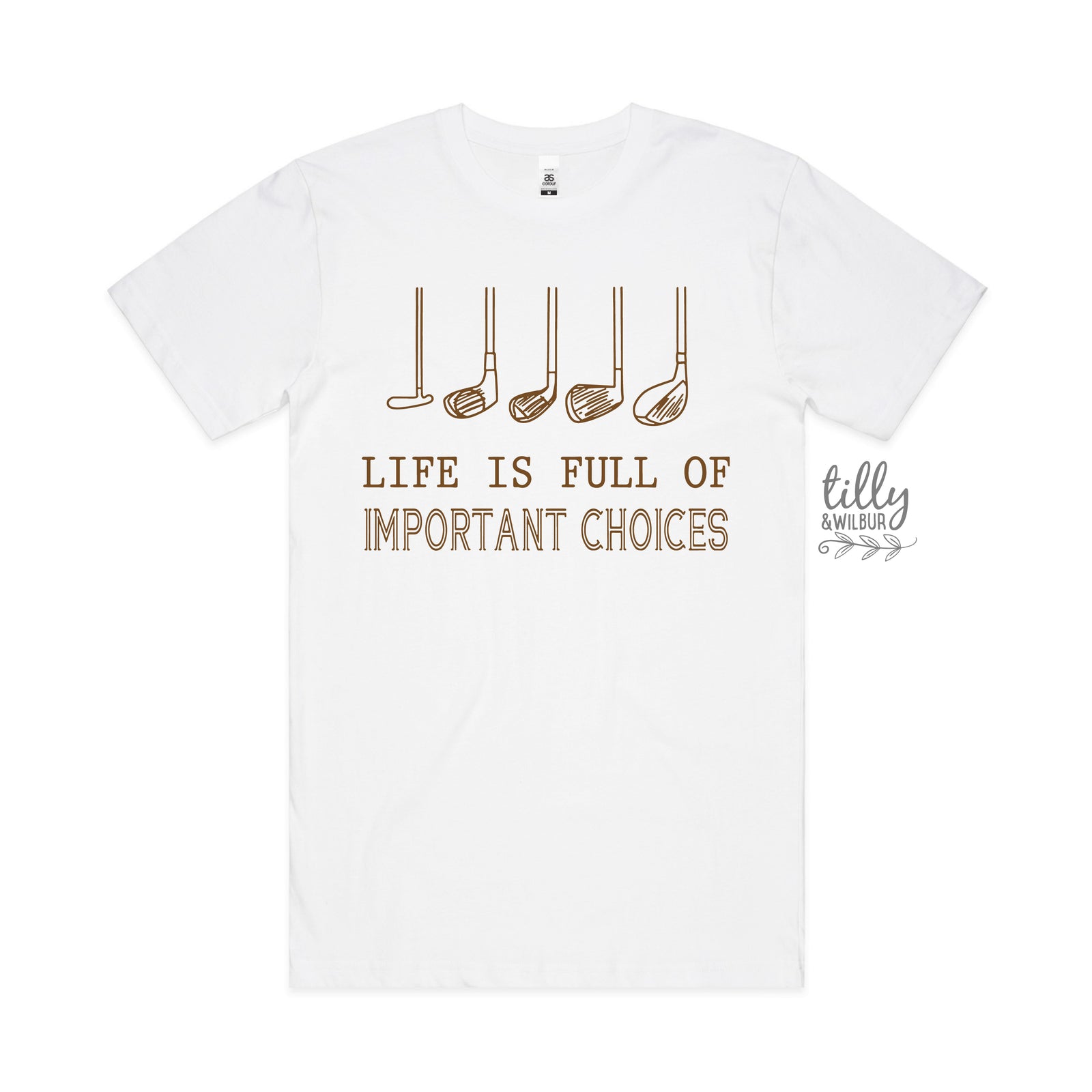 Life Is Full Of Important Choices T-Shirt, Golf Club T-Shirt, Dad T-Shirt, Golf Player T-Shirt, Birthday Gift For Men, Golfing T-Shit, Golf