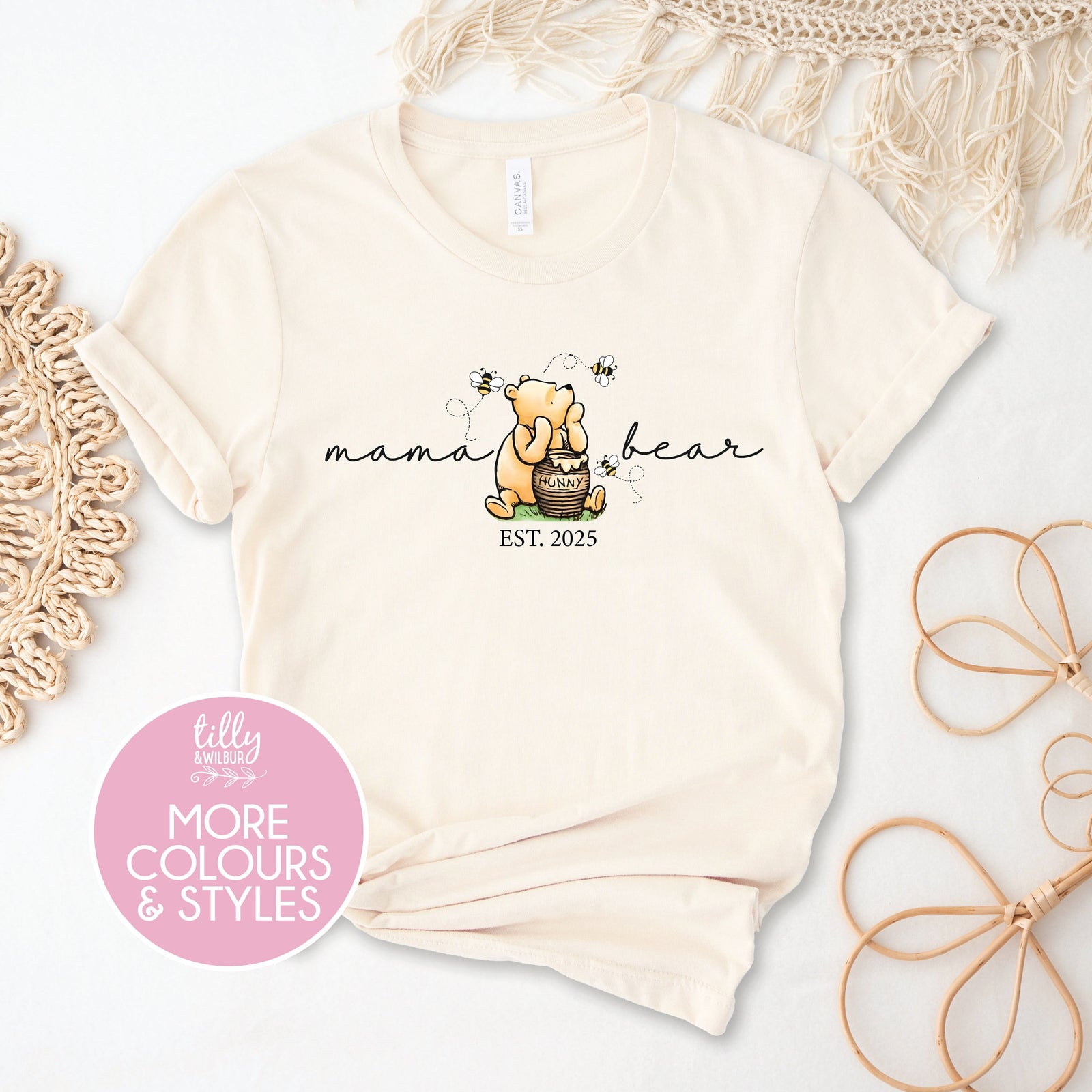 Mama Bear With Est Year, Classic Winnie the Pooh