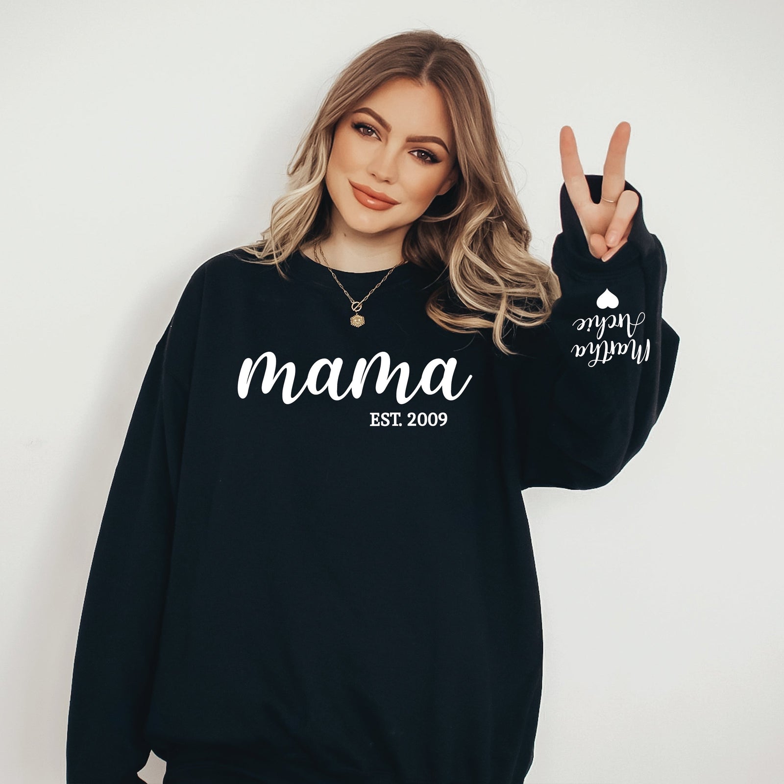 Mama Est Year Sweatshirt | Personalised Mum Jumper Australia | Custom Mother’s Day Gift