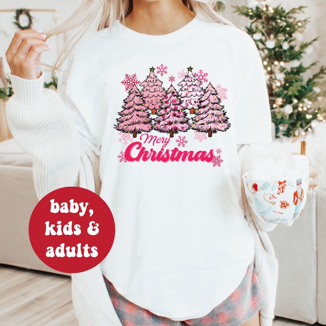 *MORE COLOURS AVAILABLE* Pretty in Pink, Christmas Trees