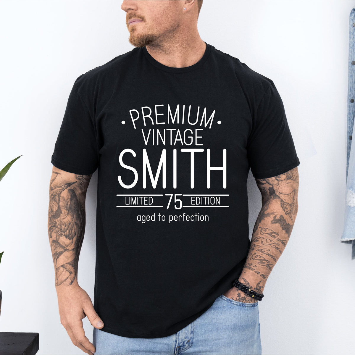 Premium Vintage, Limited Edition & Aged To Perfection With Custom Name & Year (MORE COLOURS & STYLES)