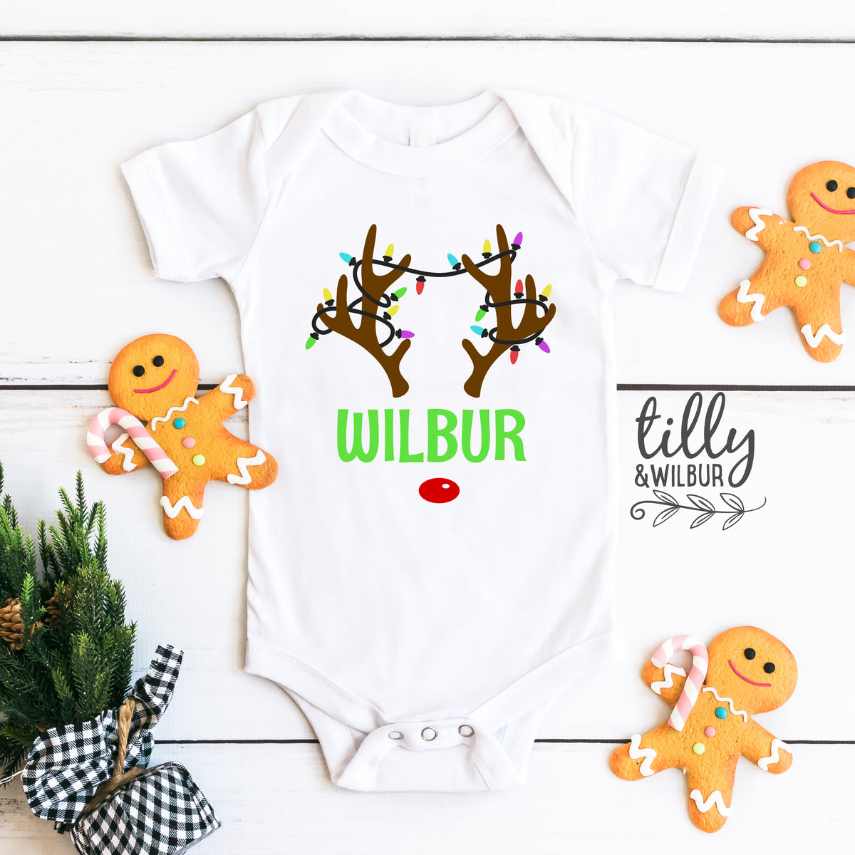 Reindeer With Custom Name (MORE COLOURS & STYLES)