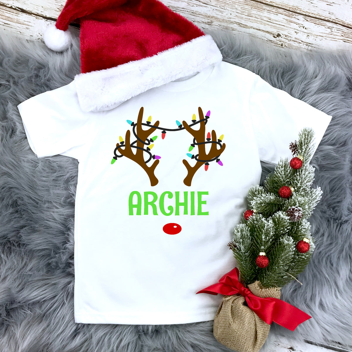 Reindeer With Custom Name (MORE COLOURS & STYLES)