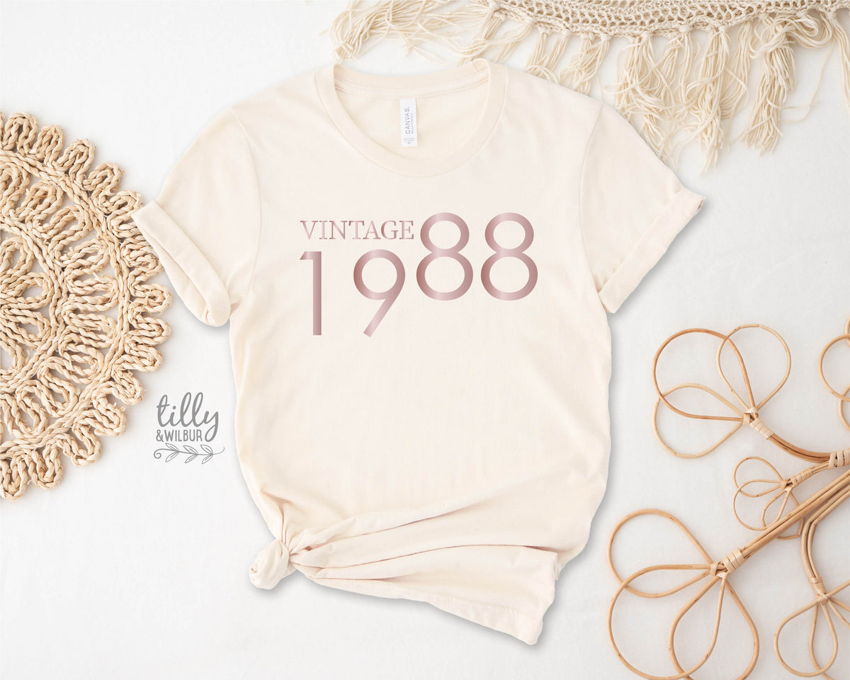 Vintage With Custom Year (MORE COLOURS & STYLES)