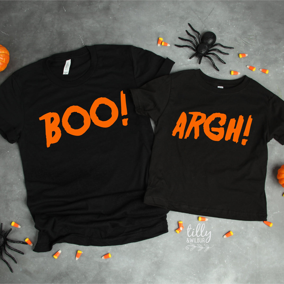 Boo! Argh! Matching Halloween (MORE COLOURS & STYLES)