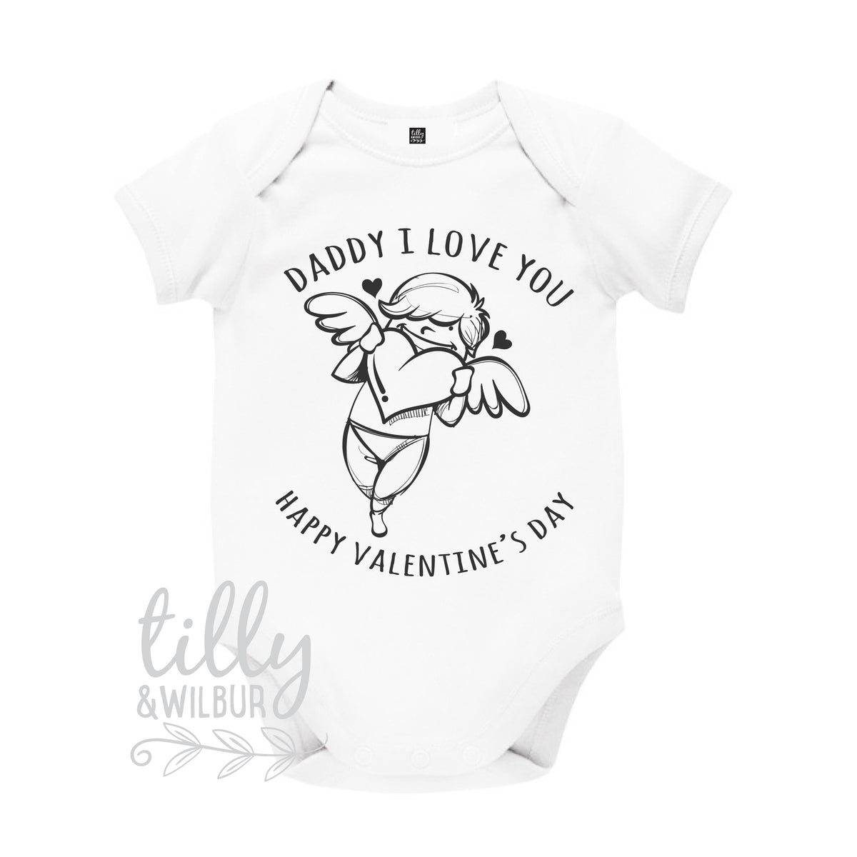 Daddy I Love You Happy Valentine's Day Cupid