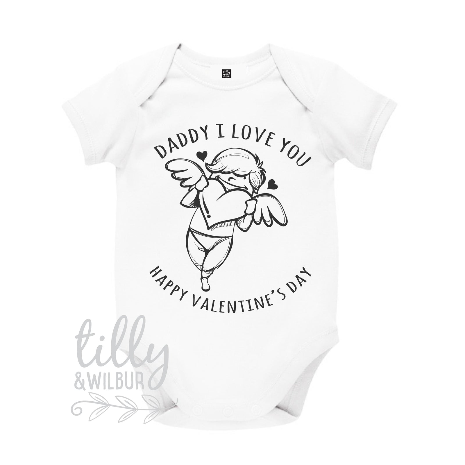 Daddy I Love You Happy Valentine's Day Cupid