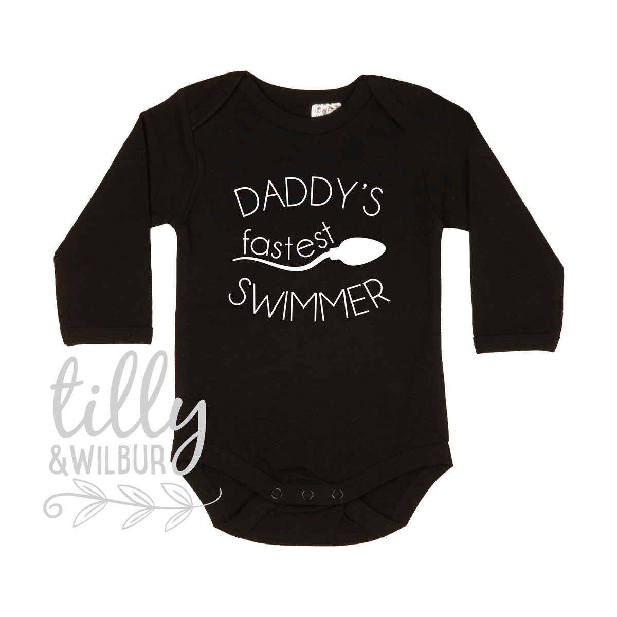 Daddy's Fastest Swimmer Baby Bodysuit