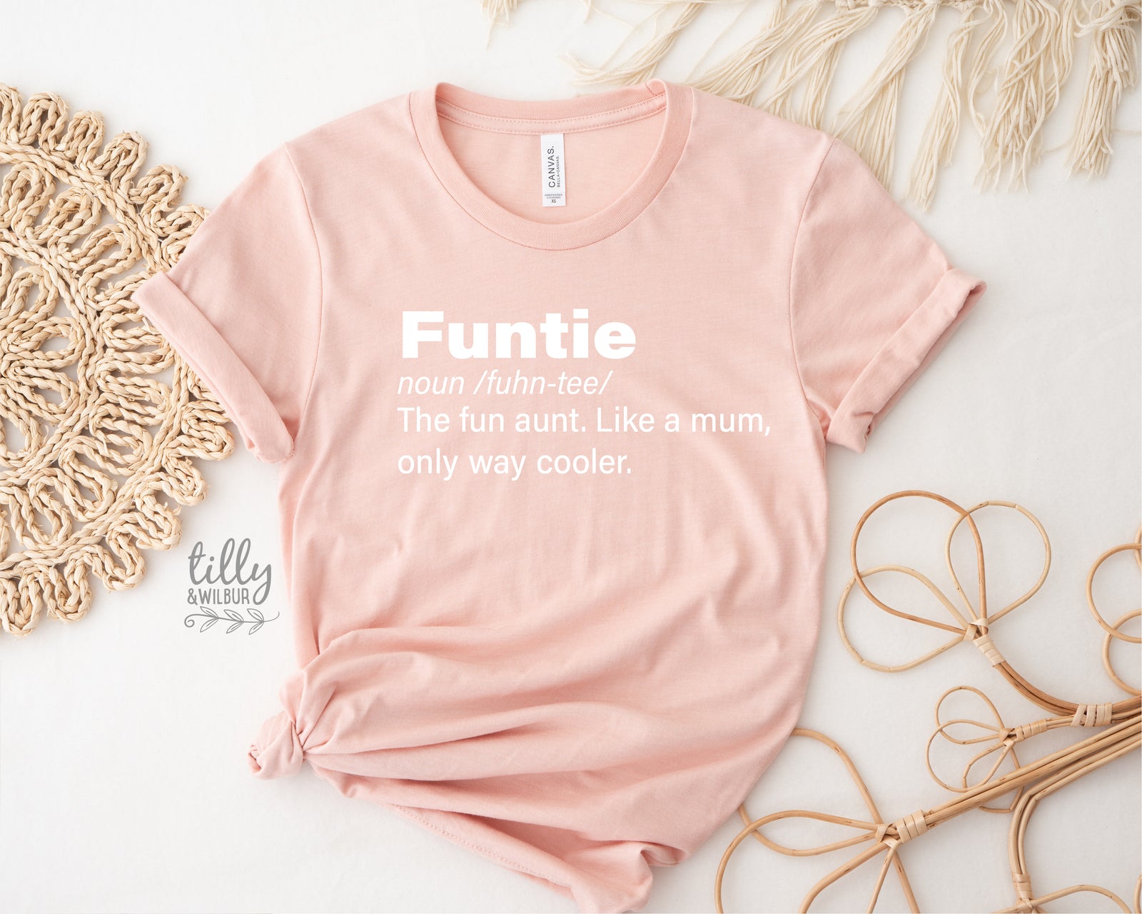 Funtie The Fun Aunt Like A Mum Only Way Cooler T-Shirt