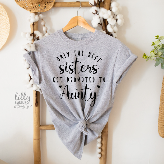 Only The Best Sisters Get Promoted To Aunty T-Shirt