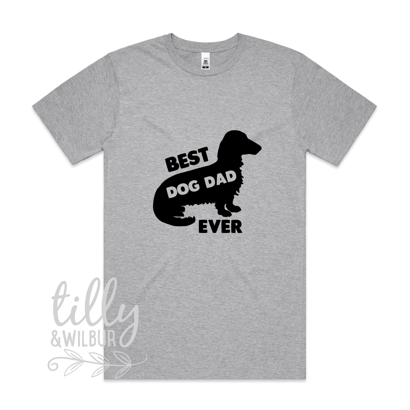 Best Dog Dad Ever, Dachshund Father's Day Gift, Birthday, Sausage Dog Dad Gift, Wiener Shirt, Weiner Clothing, Longhaired Dachshund Clothing