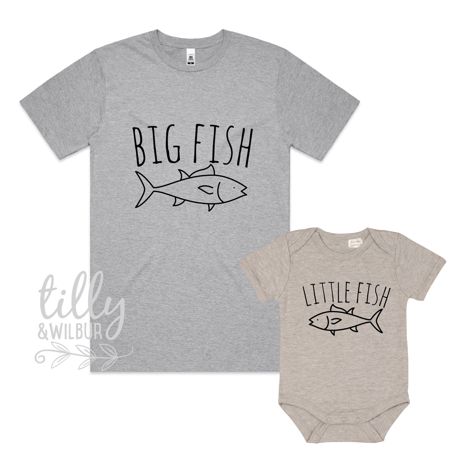 Big Fish Little Fish Father Son Matching Shirts, Big Fish Little Fish, Matching Dad And Baby, Matching Dad And Kid, Father's Day Gift, Daddy