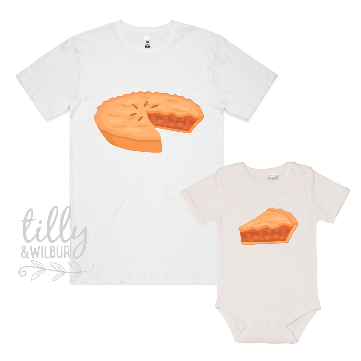 You're My Apple Pie Set, Father Son Pie T-Shirts, Daddy Daughter Pie T-Shirts, Matching Outfits, Whole Pie One Slice Matching, Pizza Set