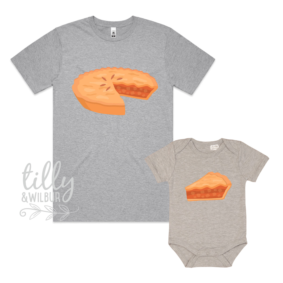 You're My Apple Pie Set, Father Son Pie T-Shirts, Daddy Daughter Pie T-Shirts, Matching Outfits, Whole Pie One Slice Matching, Pizza Set