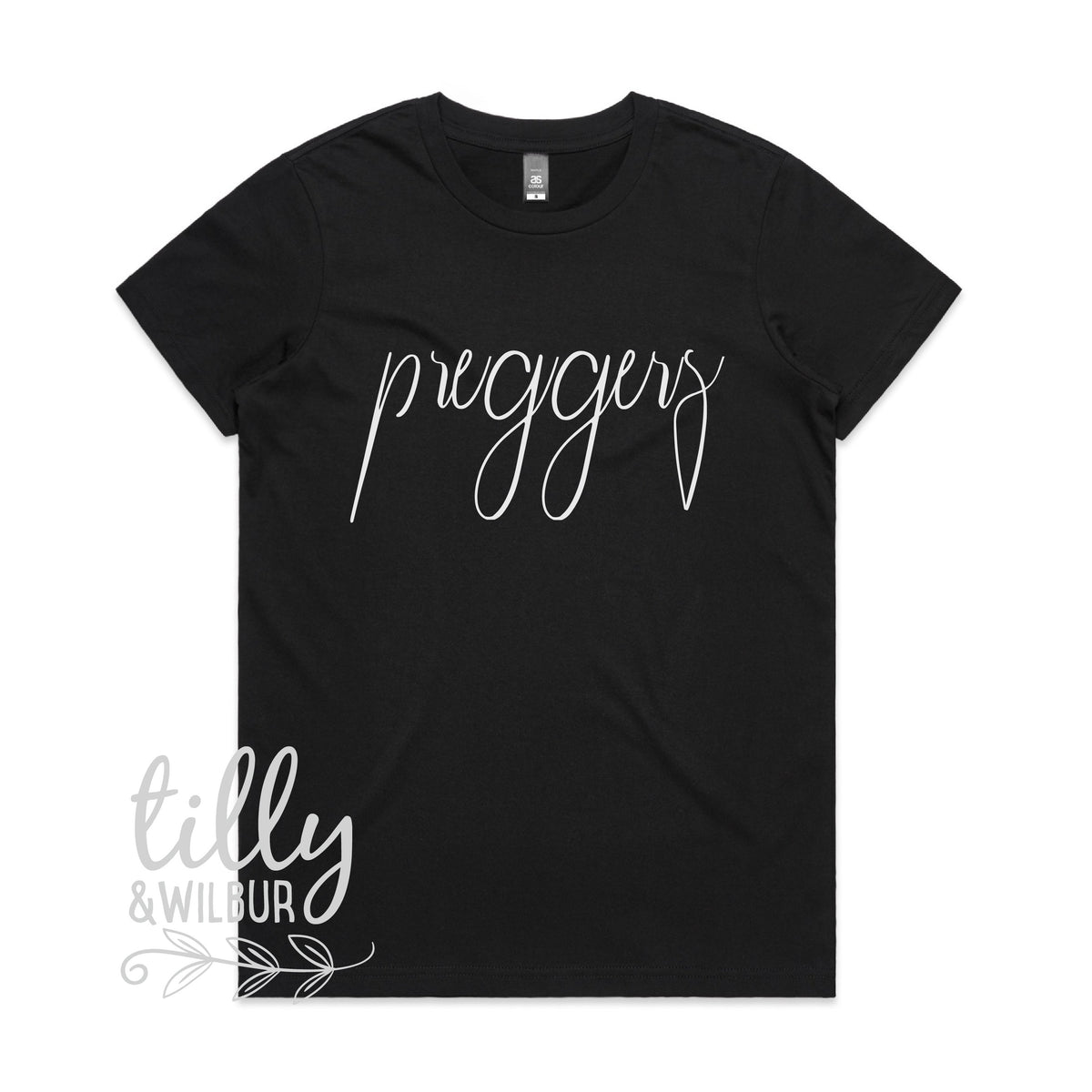 Preggers Women's T-Shirt, Pregnancy Announcement T-Shirt, Pregnancy T-Shirt, We're Having A Baby, Announcement Tee, I'm Pregnant,