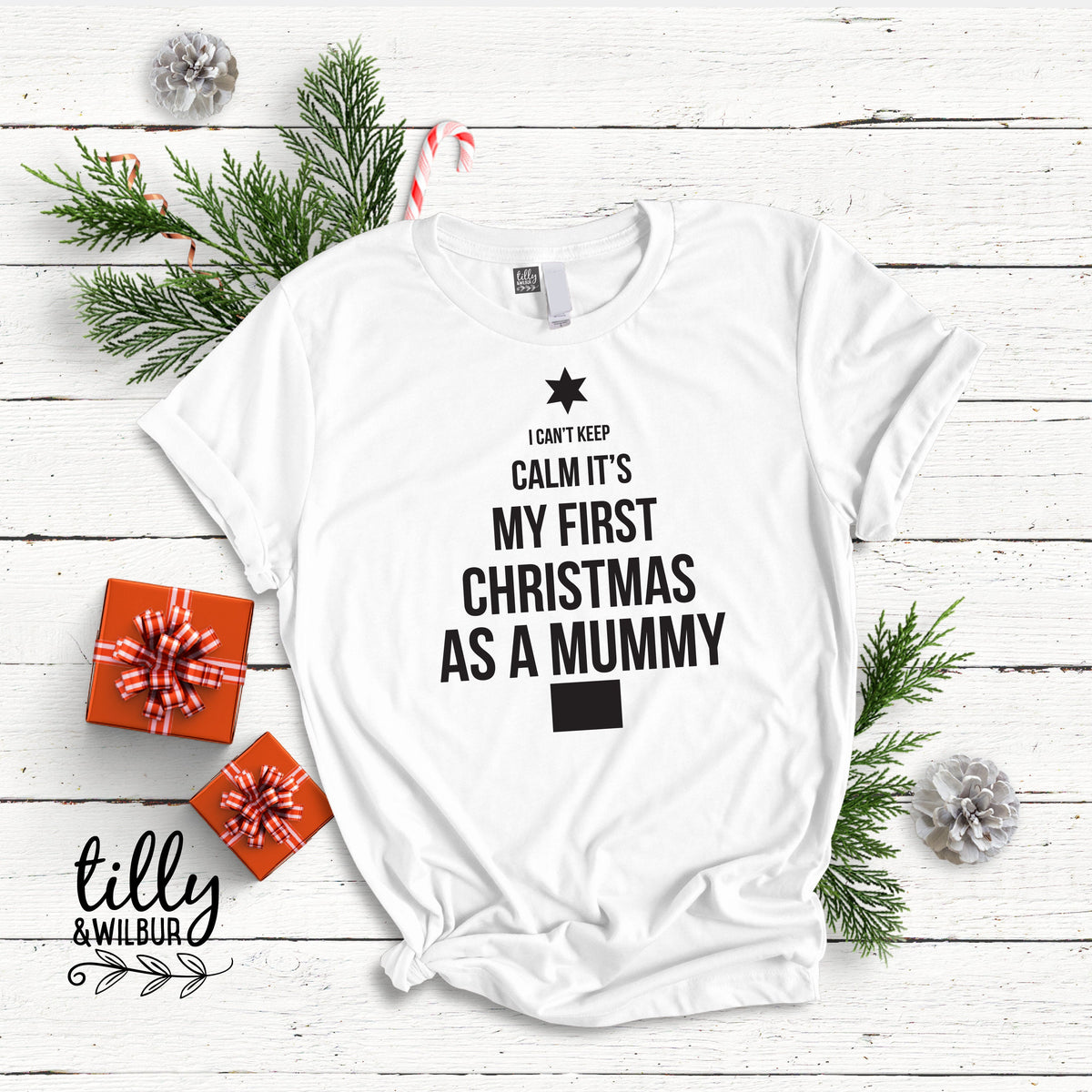 I Can't Keep Calm It's My First Christmas As A Mummy, New Mummy Christmas Outfit, New Mum Christmas Gift, 1st Christmas First Christmas Gift