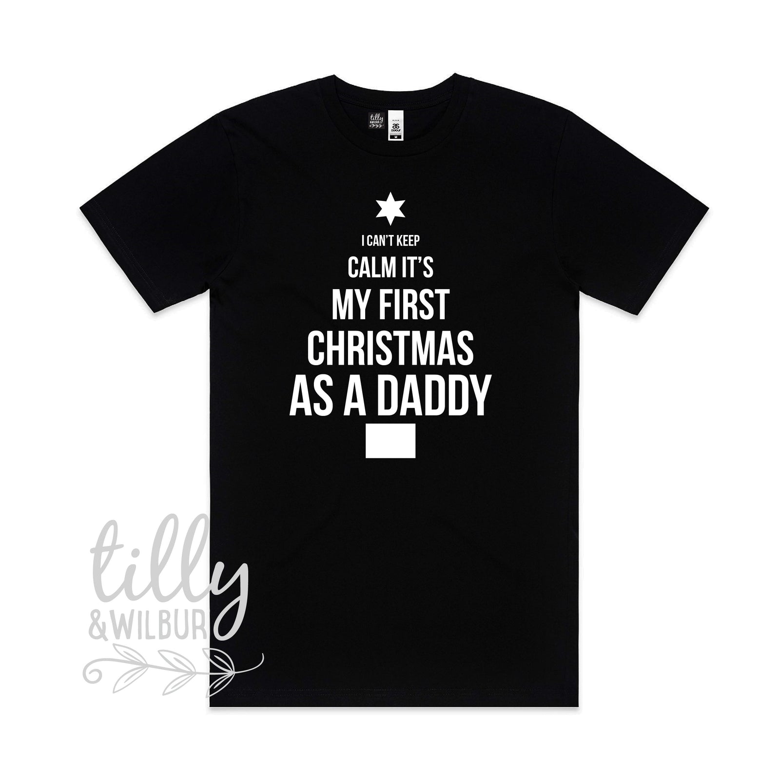 I Can't Keep Calm It's My First Christmas As A Daddy Men's T-Shirt, 1st Christmas, First Christmas, Dad Gift, Daddy Gift, Dad Christmas