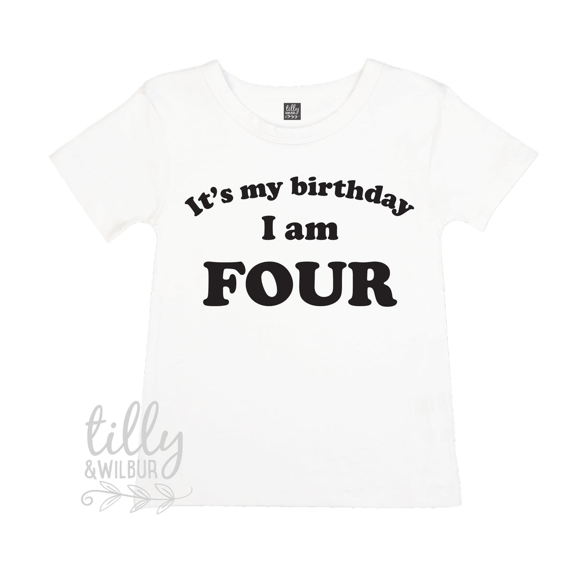 It's My Birthday I Am Four T-Shirt, I am Four Shirt, 4th Birthday T-Shirt, Fourth Birthday T-Shirt, Four Today, 4 Today, 4 Year Old Gift