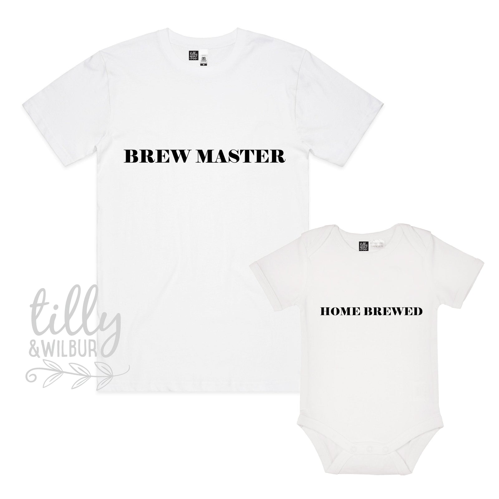 Brew Master Home Brewed Father Son Matching Shirts, Matching Dad And Baby, Matching Dad And Kid, Father's Day Gift, Newborn Gift, New Dad