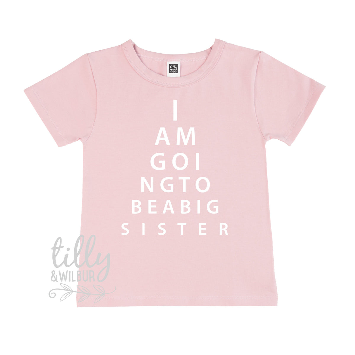 I Am Going To Be A Big Sister Eye Test T-Shirt, Eye Test Sister Shirt, I'm Going To Be A Big Sister Shirt, Pregnancy Announcement, Big Sis