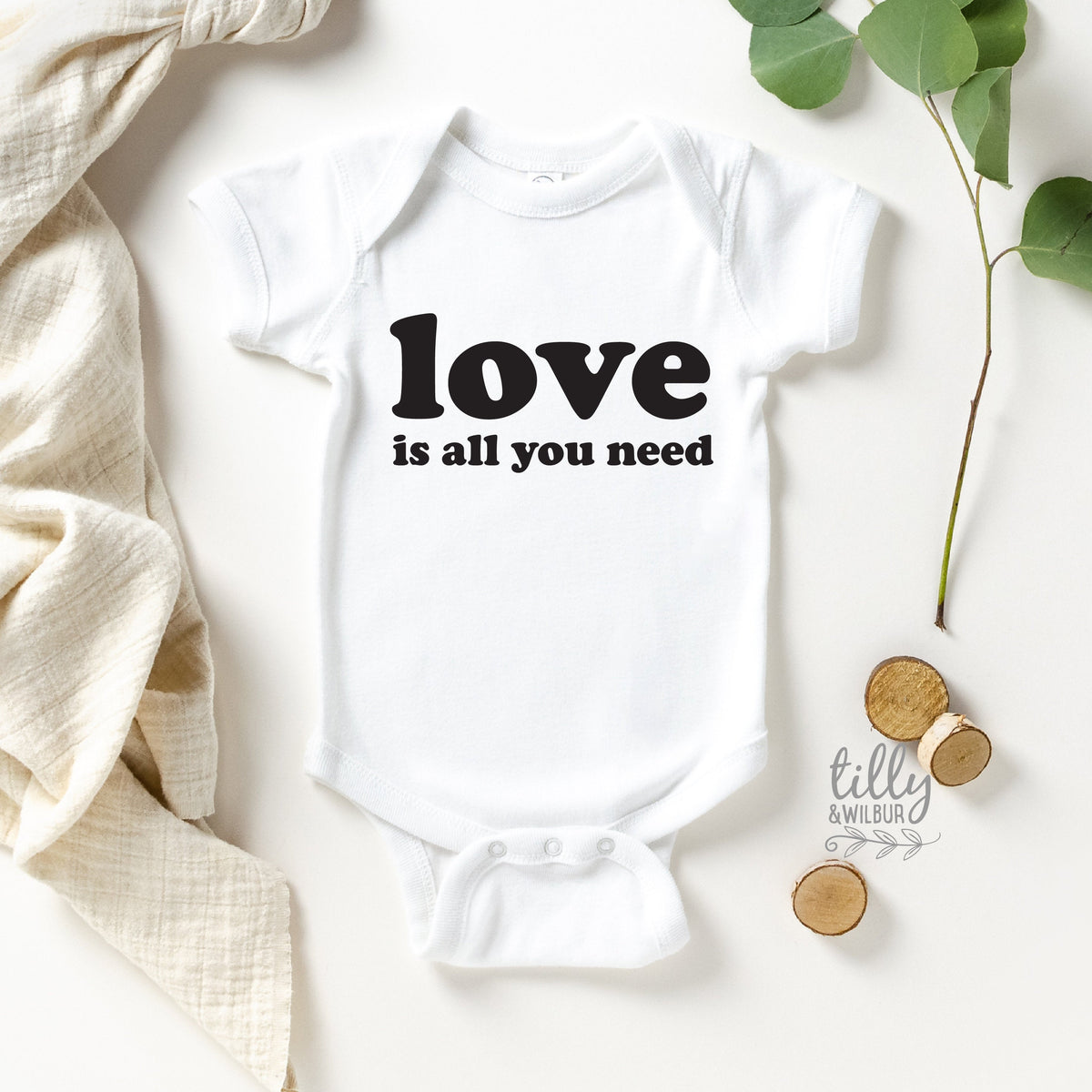 Love Is All You Need Valentine's Day Baby Bodysuit, 1st Valentine's Day, Unisex Baby Valentine's Day Outfit, Valentine's Day Baby Clothing