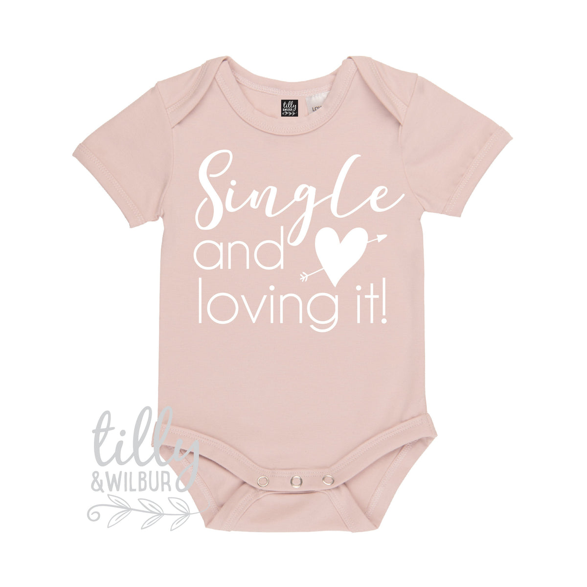 Single And Loving It Funny Baby Bodysuit, Valentine's Day Bodysuit, Valentine's Day Gift, Funny Baby Gift, 1st Valentine's Day, Hello Ladies