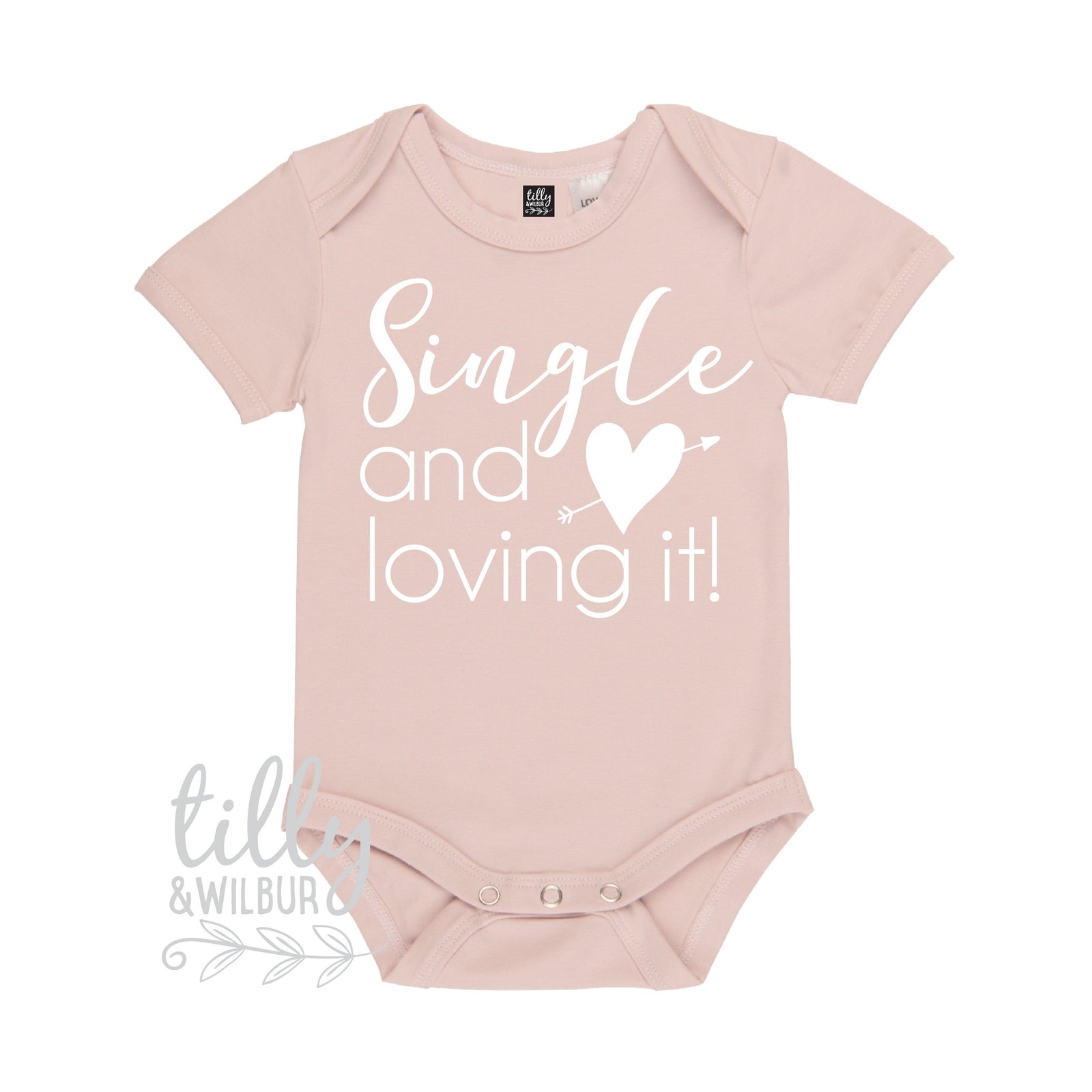 Single And Loving It Funny Baby Bodysuit, Valentine's Day Bodysuit, Valentine's Day Gift, Funny Baby Gift, 1st Valentine's Day, Hello Ladies