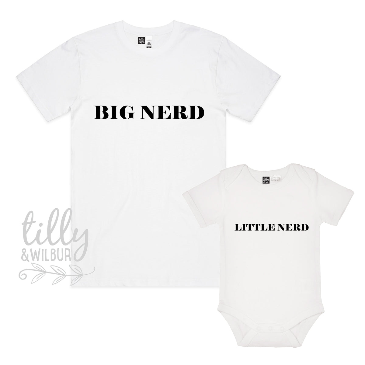 Big Nerd Little Nerd Father Son Matching Shirts, Matching Dad And Baby, Matching Dad And Kid, Father's Day Gift, Newborn Gift, New Dad