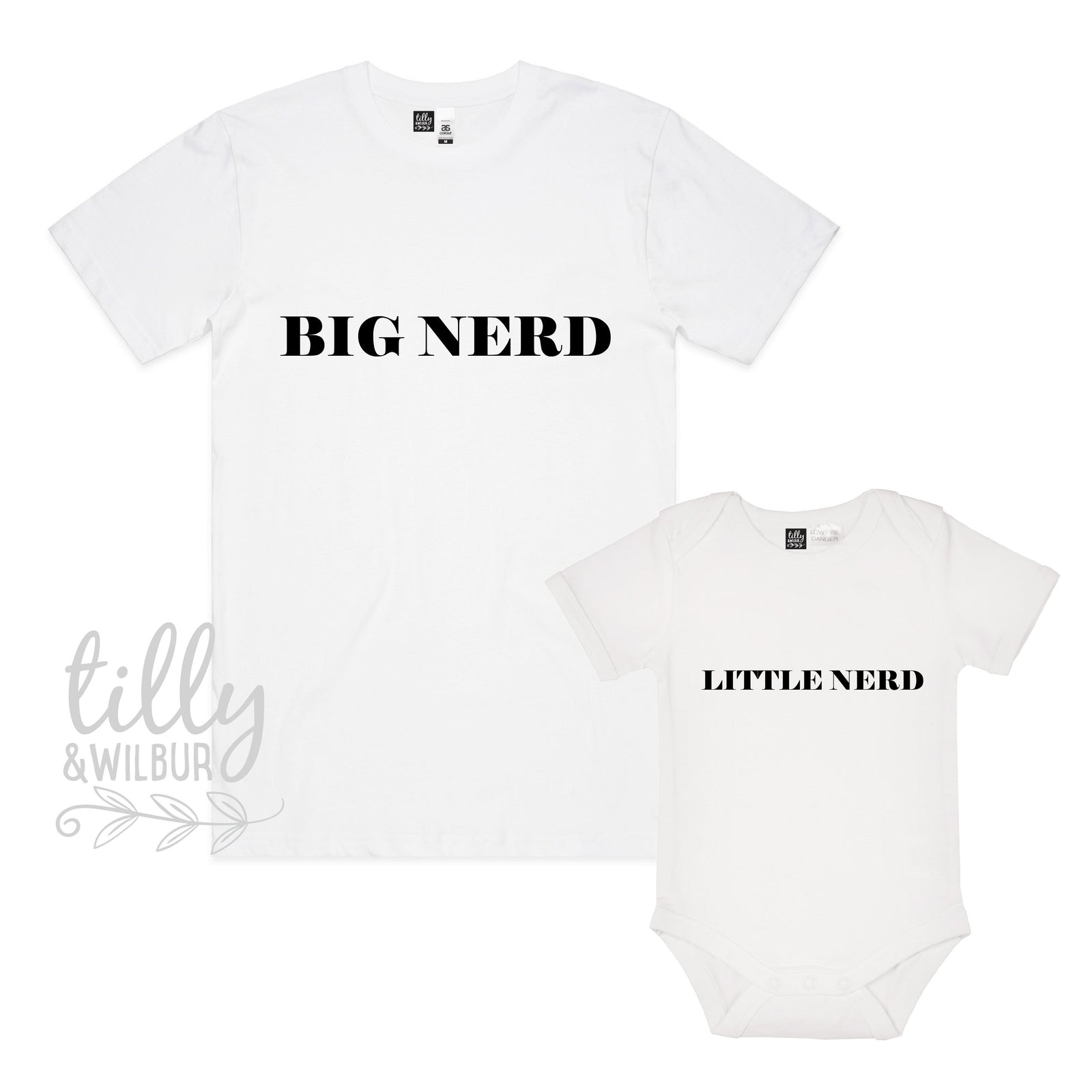 Big Nerd Little Nerd Father Son Matching Shirts, Matching Dad And Baby, Matching Dad And Kid, Father's Day Gift, Newborn Gift, New Dad
